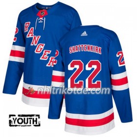 New York Rangers Trikot Kevin Shattenkirk 22 Adidas 2017-2018 Blau Authentic - Kinder